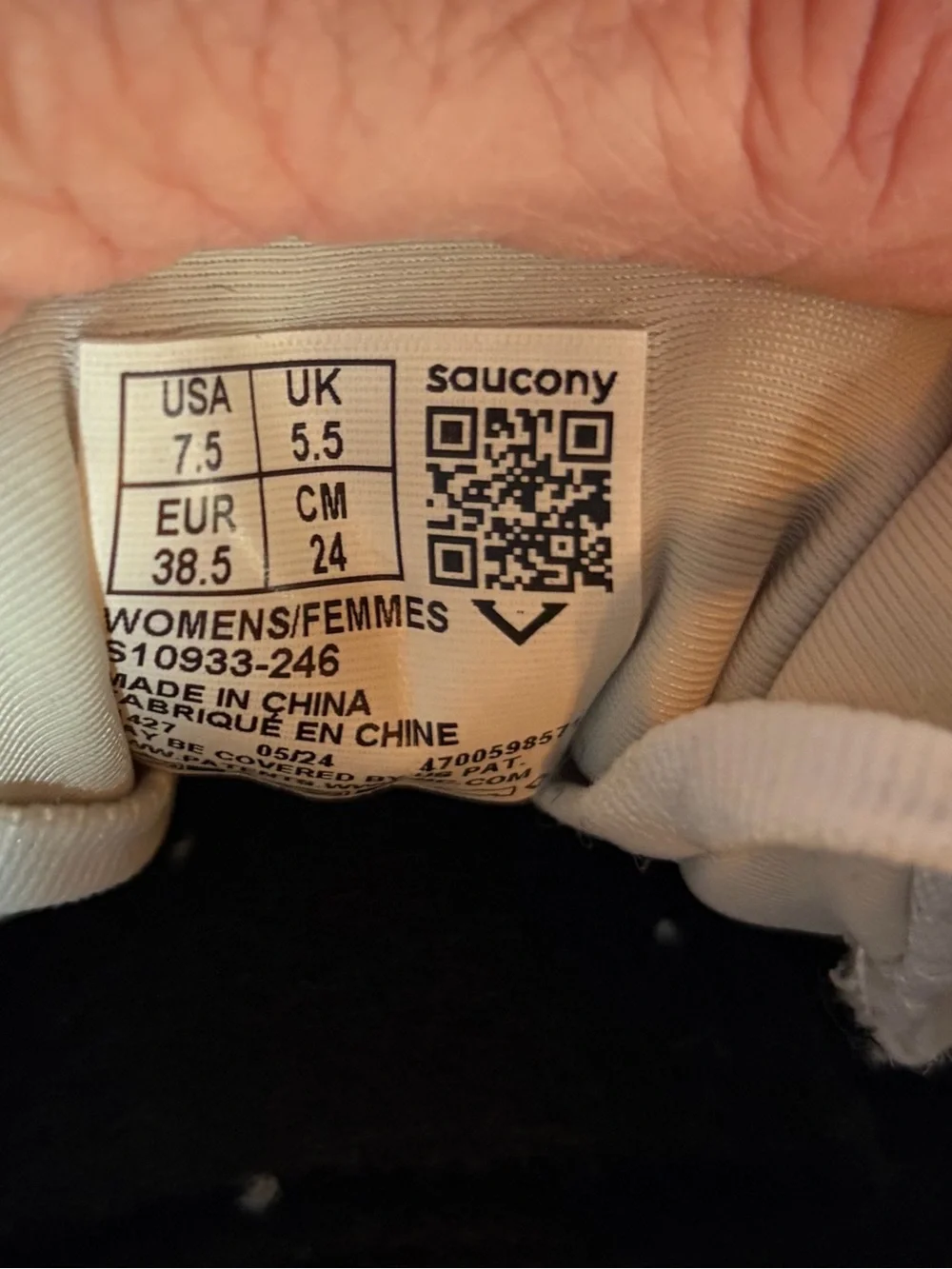Saucony Women's White Athletic Running Shoes with Pink Accents